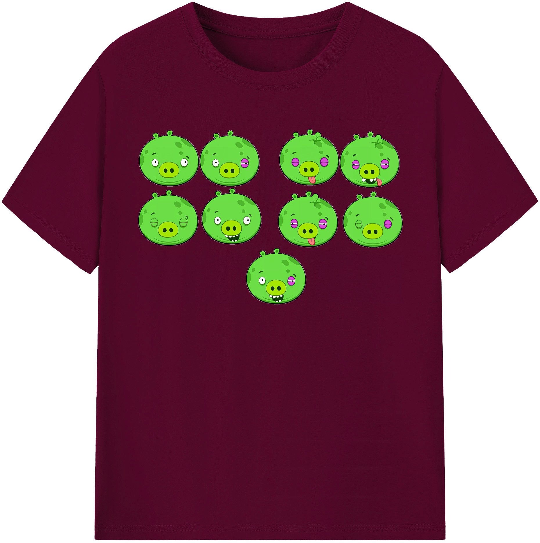 （画像用） Angry Birds アングリーバード レディースカジュアルプリントTシャツ（綿100％）